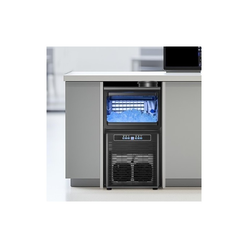 Jääpalakone kompakti ammattikeittiöön 70 paunaa vuorokaudessa 12 paunaa säilytys 36 jääpalaa