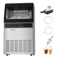 Jääpalakone ruostumatonta terästä 110 paunaa 24 tunnissa 33 paunaa säilytys itsepuhdistus