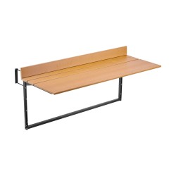 Parvekepöytä ruostumaton teräsrunko polystyreenipöytätaso taitettava viisiportainen korkeussäätö