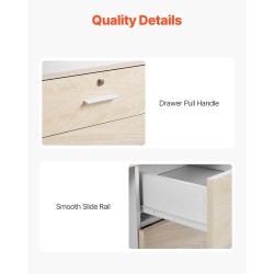 Vastaanottotiski MDF 1400 x 600 x 1100 mm lukittavalla laatikolla kassapisteeksi