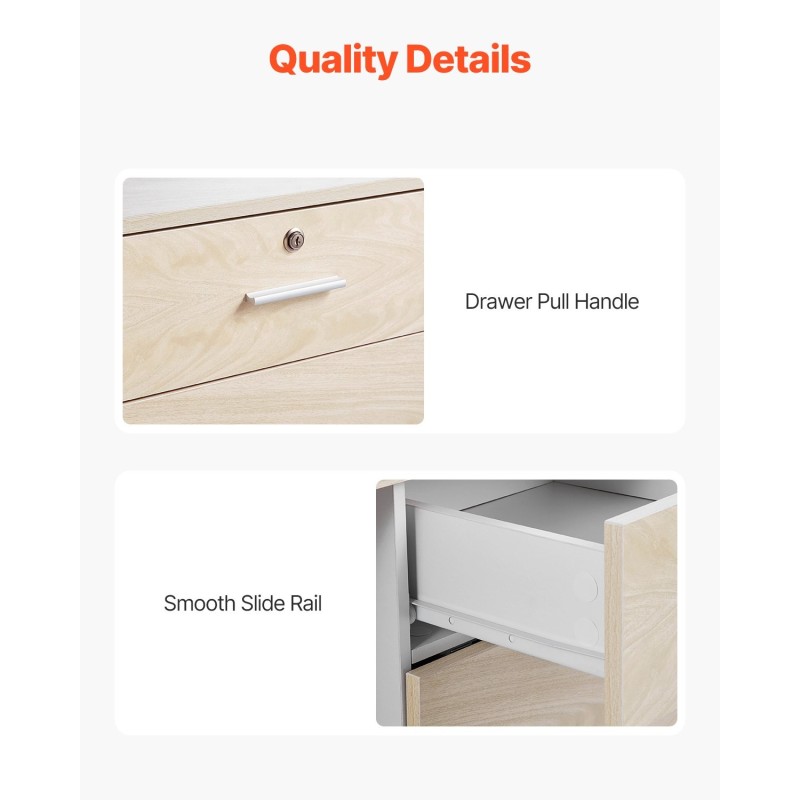 Vastaanottotiski MDF 1400 x 600 x 1100 mm lukittavalla laatikolla kassapisteeksi