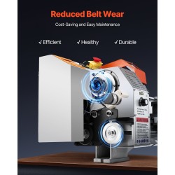 Metallisorvi valurauta-alumiinirunko 220mm 450mm kapasiteetti 1250W harjaton tasavirtamoottori automaattinen syöttö