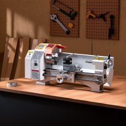 Metallisorvi valurauta-alumiinirunko 220mm 450mm kapasiteetti 1250W harjaton tasavirtamoottori automaattinen syöttö