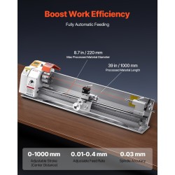 Penkkisorvi metalleille puulle muoville 1250W harjaton moottori automaattinen syöttö 1000 mm kärkiväli