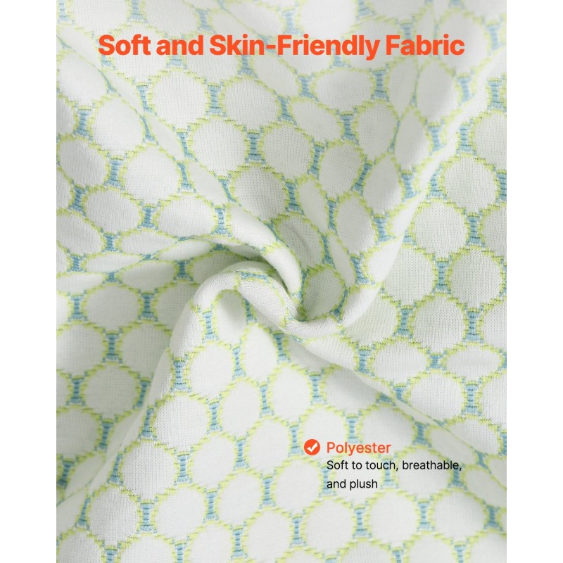 Raskausajan tukityyny W-muotoinen polyesterikuitutäyte irrotettava konepestävä päällinen