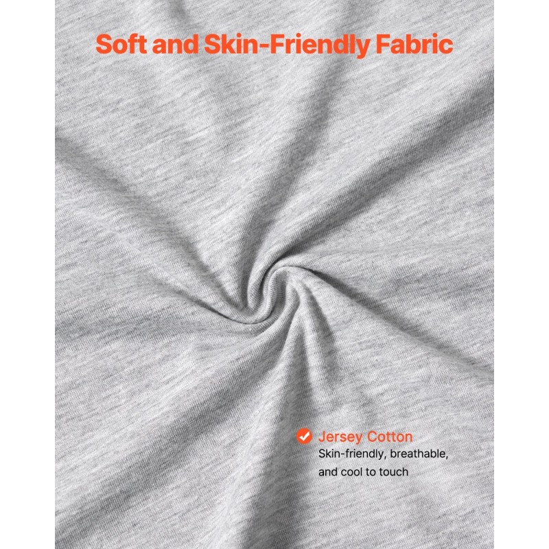 Raskaus- ja tukityyny C-muotoinen koko vartalon irrotettavalla konepestävällä jersey-puuvillapäällisellä polyesteritäytteellä