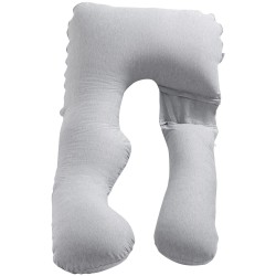 U muotoinen raskausajan koko kehon tukityyny jerseypuuvillapäällisellä polyesteritäytteellä