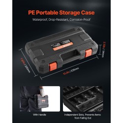 Kuusiokolohylsysarja 32-osainen metriset ja SAE-koot S2-seosteräs PE-säilytyskotelolla