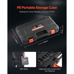 Torx-hylsyavainsarja 34-osainen S2-kärjet Cr-V-hylsyt T6–T70 turva-Torx-kärjillä PE-säilytyslaukulla