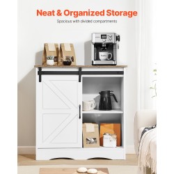 Kahvibaarikaappi maalaistyylinen 3-tasoinen melamiinipinnoitettu kaatumisenestolla olohuoneeseen