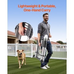 Teleskooppiset A-tikkaat ruostumattomasta teräksestä taitettavat korkeussäädettävät ja tukevat