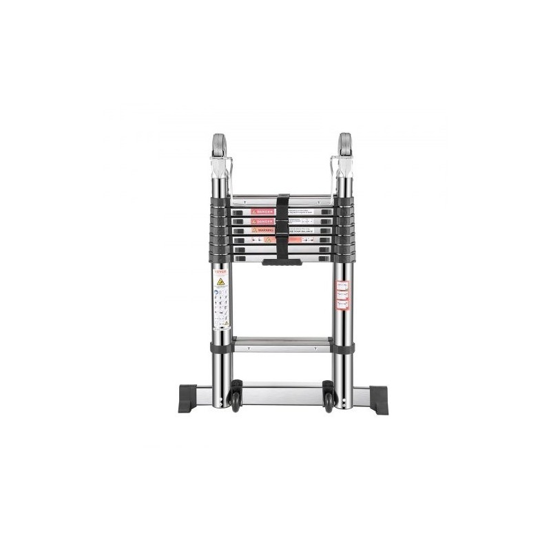 Teleskooppiset A-tikkaat ruostumattomasta teräksestä taitettavat korkeussäädettävät ja tukevat