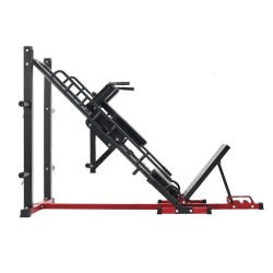 Säädettävä jalkaprässi ja hackkyykkylaite hiiliteräsrunko 7-portainen kotikuntosalille