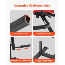 Jalkalaite hiiliteräs kotisali säädettävä jalkojen ojennus ja koukistus 700 paunaa musta