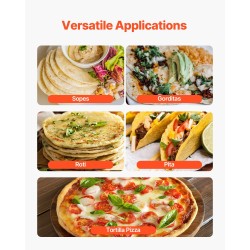 Automaattinen tortillakone ruostumatonta terästä SUS304 5,5-tuumainen 1–5 mm 1400 kpl/tunti