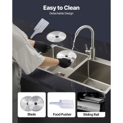 Sähkökäyttöinen lihaleikkuri kotikäyttöön 180W 7,5 tuuman SUS420 terä 0–15 mm