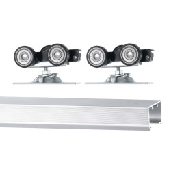 Liukuovikiskosarja upotettava alumiiniseos 1441 mm 610–762 mm 100 kg