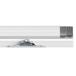 Ohitusliukuoven kiskosarja alumiiniseos 1524 mm kahdelle ovelle kolmipyöräisillä ripustimilla