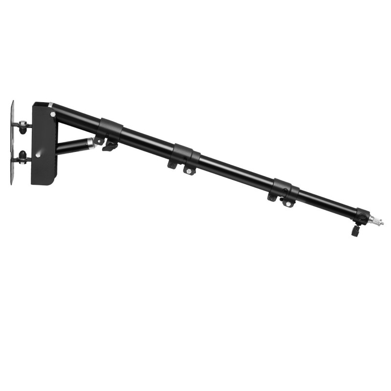 Seinäkiinnitteinen rautainen kolmiorakenteinen puomi 500–1100 mm kantavuus 1–3 kg