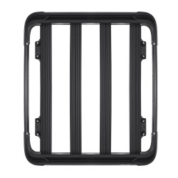 Kattotelineen tavarakori alumiini ja muovi 120 x 100 cm 68 kg