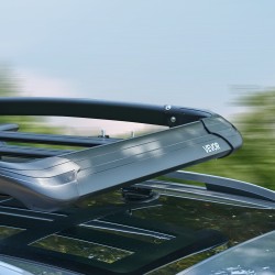 Kattotelineen tavarakori alumiini ja muovi 120 x 100 cm 68 kg