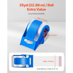 Läpinäkyvä pakkausteippi akryyliliimalla 47,8 mm 22,86 m 6 rullaa
