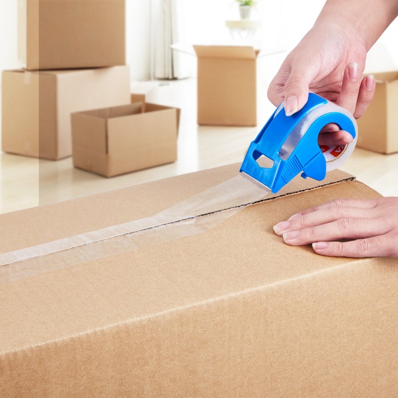 Läpinäkyvä pakkausteippi akryyliliimalla 47,8 mm 22,86 m 6 rullaa