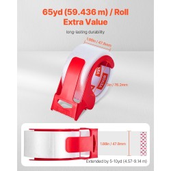 Läpinäkyvä pakkausteippi 12 rullaa 59,4 m 47,8 mm akryyliliima