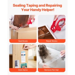 Läpinäkyvä pakkausteippi 12 rullaa 59,4 m 47,8 mm akryyliliima