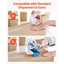 Kirkas pakkausteippi 24 rullaa 59,4 m 47,8 mm akryyliliimalla