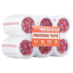 Läpinäkyvä pakkausteippi 18 rullaa 47 8 mm 59 4 m akryyliliimainen