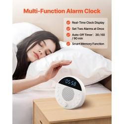 Unilaite 18 ääntä 7-värinen yövalo sovellusohjaus kompakti kaksoisherätys