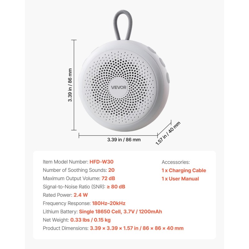 Unilaite langaton USB-latauksella akulla pehmeällä rengasvalolla lapsilukolla matkakäyttöön