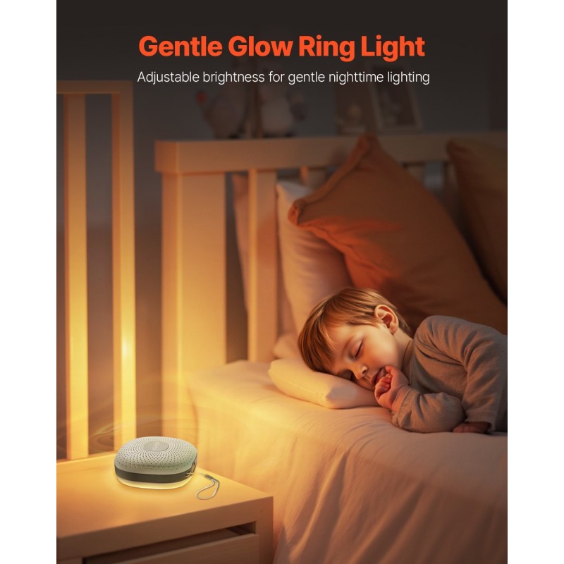 Unilaite ladattava kannettava kompakti kaksikymmentäyksi rauhoittavaa ääntä rengasvalo ajastin muistitoiminto