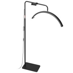 LED lattiavalaisin puolikuun muotoinen alumiinijalusta 40W 3000 7000K kosmetologille