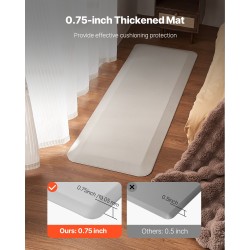 Kaatumismatto PVC-pintainen PU-vaahto 24×70 tuumaa 19 mm harmaa ikääntyneille ja potilaille