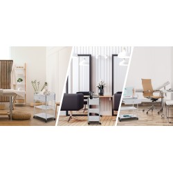 Monipuolinen apuvaunu pyörillä kauneushoitolaan ja kotiin