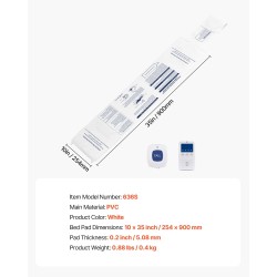 Vuoteen anturityyny 10 x 35 tuumaa PVC hoivakäyttöön langaton hälytysjärjestelmä