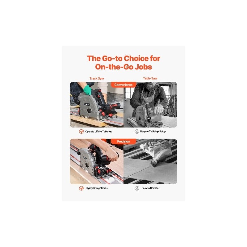 Upotussaha 165 mm 1200W 50-hampainen kovametalliterä puulle muoville ja metallille