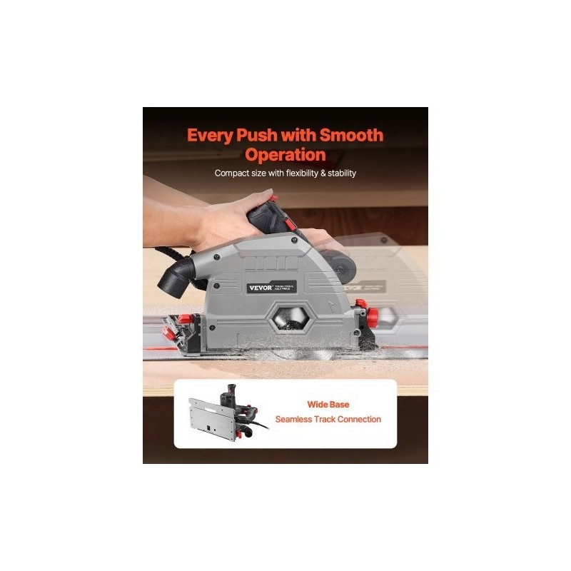 Upotussaha 165 mm 1200W 50-hampainen kovametalliterä puulle muoville ja metallille