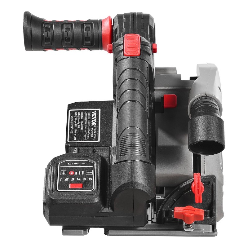 Ohjainkiskosaha akkukäyttöinen 140 mm harjaton moottori yhteensopiva Makita-akuilla kovalla kuljetuslaukulla