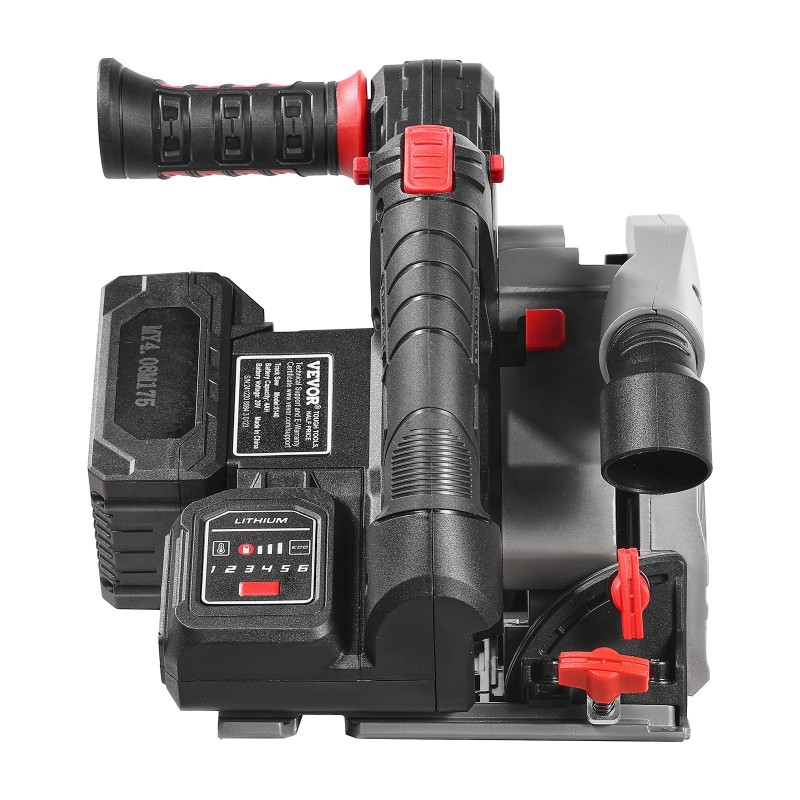 Akkukäyttöinen upotussaha puulle ja levyille 20V 4Ah 140 mm harjaton moottori