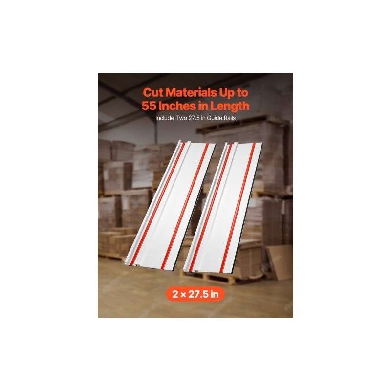 Ohjainkiskosarja puristealumiinia 2 kpl 699 mm sahausalue 1397 mm