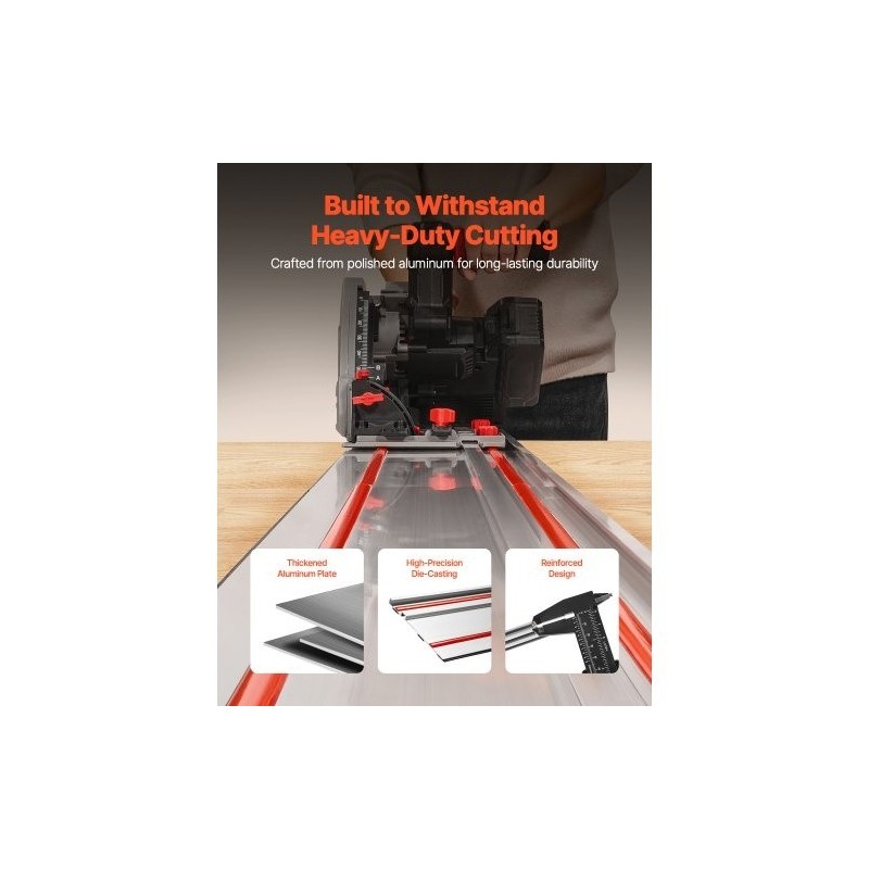 Ohjainkiskosarja puristealumiinia 2 kpl 699 mm sahausalue 1397 mm