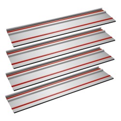 Alumiininen ohjainkiskosarja 4 kpl 699 mm 3 liitintä leikkuupituus 2794 mm