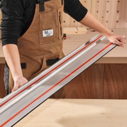 Alumiininen ohjainkiskosarja 4 kpl 699 mm 3 liitintä leikkuupituus 2794 mm