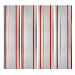 Alumiininen ohjainkiskosarja 4 kpl 699 mm 3 liitintä leikkuupituus 2794 mm