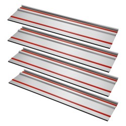 Alumiininen ohjainkiskosarja 4 kpl 699 mm 3 liitintä leikkuupituus 2794 mm