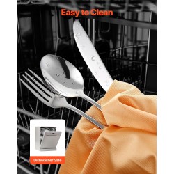 Ruokailuvälinesetti 30-osainen 18/0-ruostumatonta terästä 6 hengelle peilikiillotettu