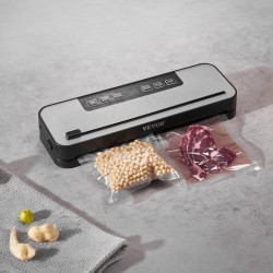 Vakuumipakkauslaite kompakti 5-toimintoinen 100W ABS+PC 10 pussia sisäänrakennettu leikkuri